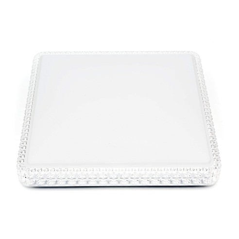 Plafoniera Soledad LED in metacrilato bianco quadrata