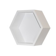 Mensola legno Esagono bianco Kimono