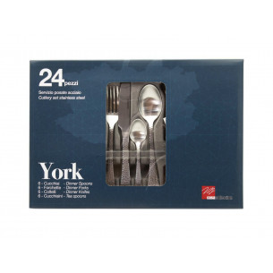 Set-24-posate-Casa-Collection-York-acciaio-inox-effetto-martellato 2