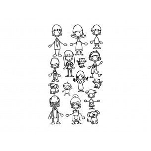 Adesivo-famiglia-decorazione-removibile-15pz