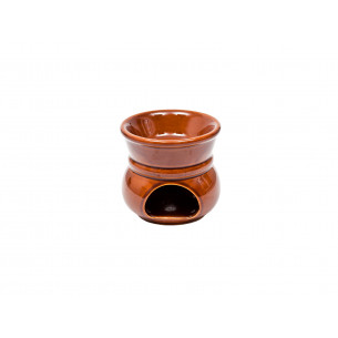 Fornellino-bagna-cauda-ceramica-Eva-Collection-cognac