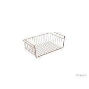 Cestello-sottoripiano-multiuso-Metaltex-Kanguro-40-Copper-rame