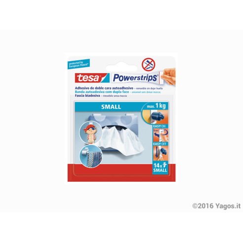 Striscia-biadesiva-removibile-Tesa-Powerstrips-Small-14pz