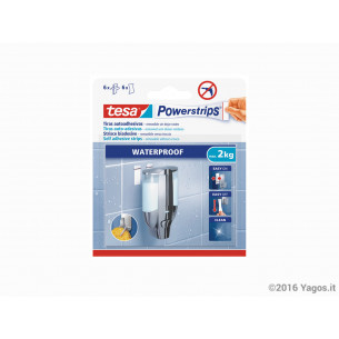 Striscia-biadesiva-removibile-Tesa-Powerstrips-Waterproof-Large