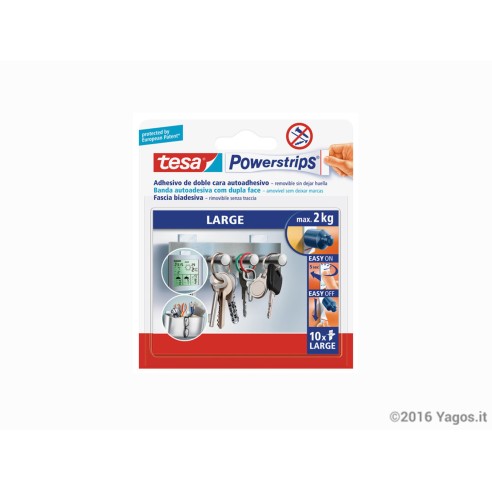 Striscia-biadesiva-removibile-Tesa-Powerstrips-Large-10pz-58060