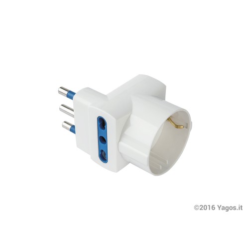 Adattatore-salvaspazio-spina-16A-prese-bivalenti-schuko-Poly-Pool