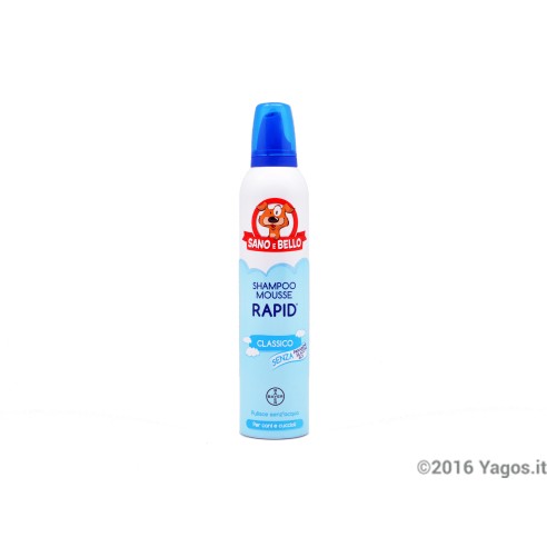 Shampoo-mousse-Rapid-per-cani-Bayer-Sano-e-Bello-300ml