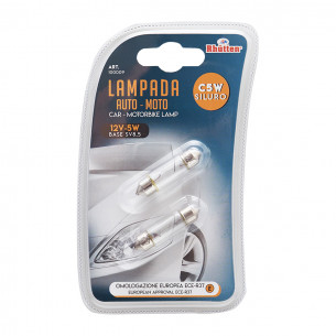 Lampada siluro C5W 12 V 5 W 2 pz