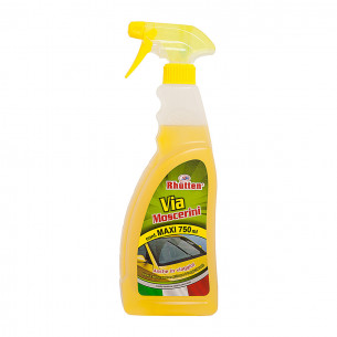Pulitore lavavetri Via moscerini rimuovi resine e insetti 750 ml