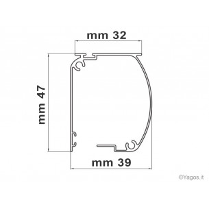 Zanzariera a rullo verticale bianco per finestra H170cm 2