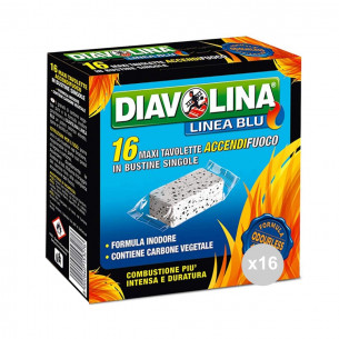 Accendifuoco linea blu maxi tavolette diavolina