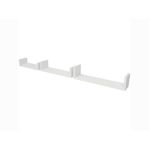 Set-mensole-U-3pz-bianco-duraline