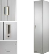 Armadietto spogliatoio in metallo ad 1 anta 40x45x180 cm