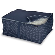 Custodia per coperte L 55x45x25 cm Domopak Living Metrik