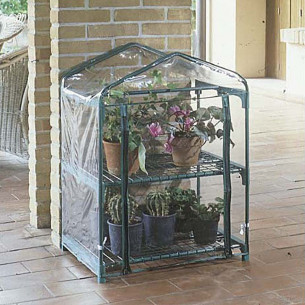 Serra da balcone e terrazzo Verdemax Azalea 2 ripiani L70x50xH92cm