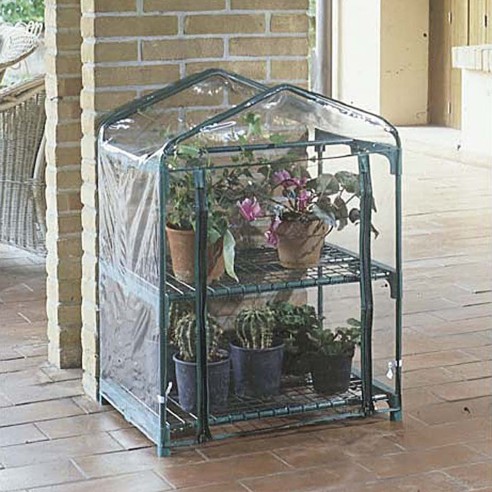 Serra da balcone e terrazzo Verdemax Azalea 2 ripiani L70x50xH92cm