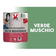 Vernice per pavimento in cemento Alta Resistenza V33 verde muschio