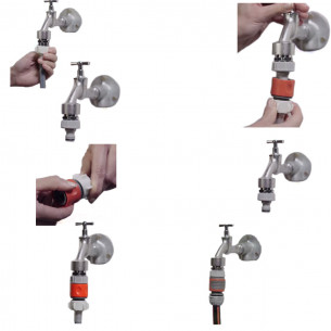 Raccordo filettato per rubinetti 26,5 mm G 3/4 2