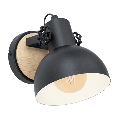 Applique-Lubenham-1xE27-nero