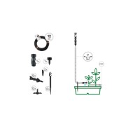 Mini kit irrigazione goccia 12 vasi