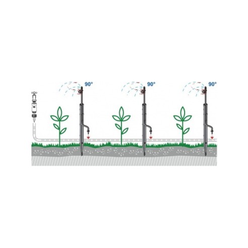 Microirrigatore regolabile Idra 90 gradi