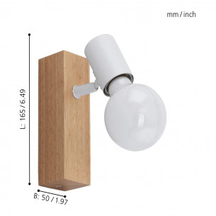 Faretto-Townshend-bianco-legno-33168 2