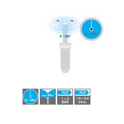 Irrigatore pop-up statico Alzo 10 cm 0-360 gradi