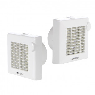 Aspiratore aeratore elicoidale da muro automatico diam 150 mm 2