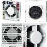 Aspiratore aeratore elicoidale da muro automatico diam 150 mm