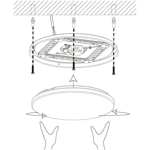 Plafoniera-LED-Pogliola-bianco