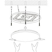 Plafoniera-LED-Pogliola-bianco