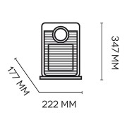 Termoventilatore-ceramico-argo-Beat-Ice-dimensioni