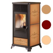 Stufa-pellet-Classica-Plus-Italiana-Camini-pergamena-canalizzata
