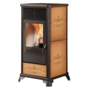 Stufa-pellet-Classica-Plus-Italiana-Camini-pergamena-canalizzata-cuoio