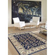 Tappeto Kazak blu navy 511 ambientato