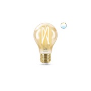 Lampadina WiZ Signify LED goccia filamento ambra A60 E27 WiFi intelligente
