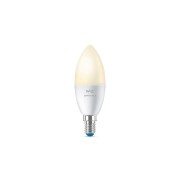 Lampadina-a-oliva-LED-bianco-tenue-C37-Candela-E14-WiFi