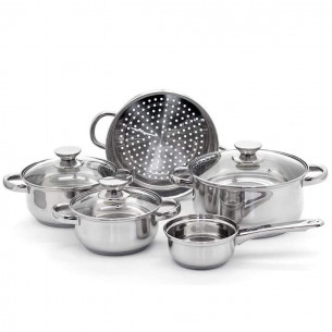 batterie di pentole acciaio inox 8pz