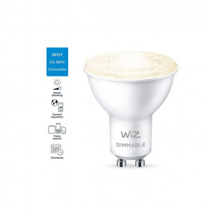 Lampadina-spot-PAR16-LED-bianco-tenue-faretto-GU10-WiFi-WiZ 2