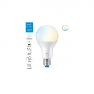 Lampadina a goccia LED A67 luce bianca regolabile E27 WiFi WiZ 2