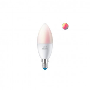 Lampadina LED RGB E14 Candela luce colorata e bianca dimmerabile WiFi WiZ Signify