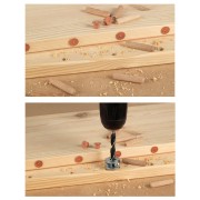 Spine in metallo 4pz per la marcatura di fori contrapposti Wolfcraft utilizzo