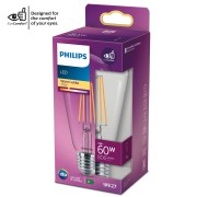 Lampadina LED a filamento Edison E27 ST64 60W Philips EyeConfort