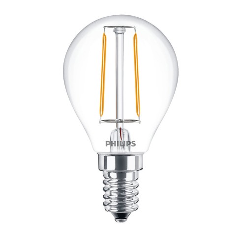 Lampadina LED filamento a sfera E14 P45 25 W Philips