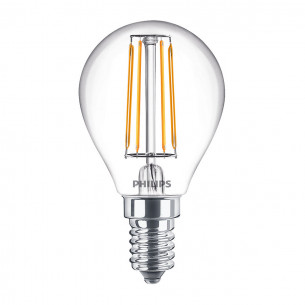 Lampadina LED filamento a sfera E14 P45 40 W Philips