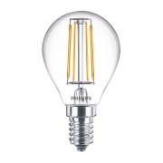Lampadina LED filamento a sfera E14 P45 40 W Philips