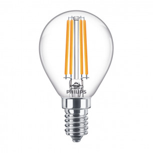 Lampadina LED filamento a sfera E14 P45 60 W Philips
