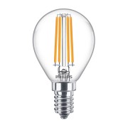 Lampadina LED filamento a sfera E14 P45 60 W Philips