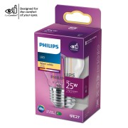 Lampadina LED filamento a sfera E27 P45 25 W Philips 2700 K luce calda