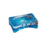 Gedy Pyxis portasapone bianco/blu